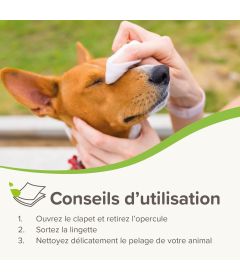 Accessoire d'hygiène pour chiens et chats - 30 Lingettes Universelles