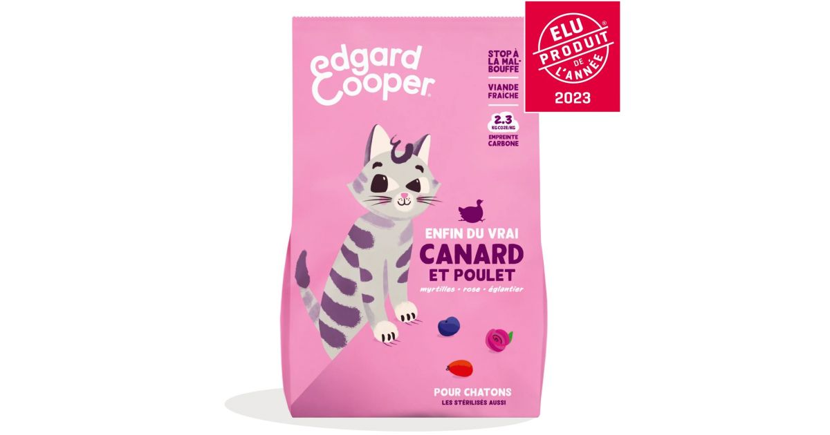 Edgar Cooper - Croquettes Canard et Poulet - Chaton