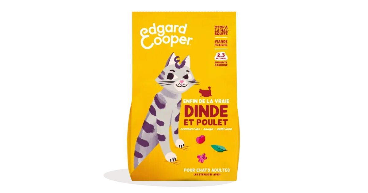 Edgar Cooper - Croquettes Dinde et Poulet - Chat Adulte