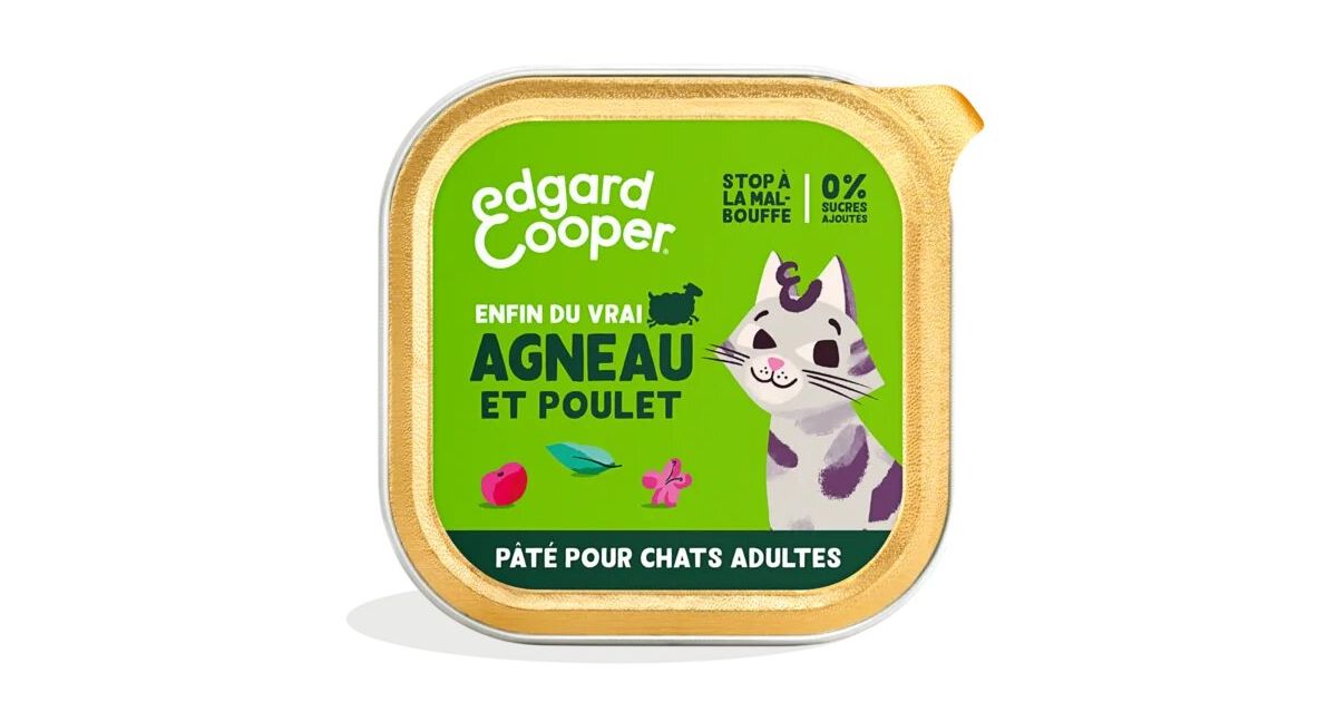 Edgar Cooper - Paté Agneau et Poulet - Chat Adulte