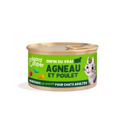 Edgar Cooper - Morceaux Agneau et Poulet - Chat Adulte