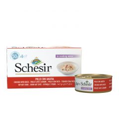 Schesir - Multipack6 x 50g Poulet avec Canard (boites)