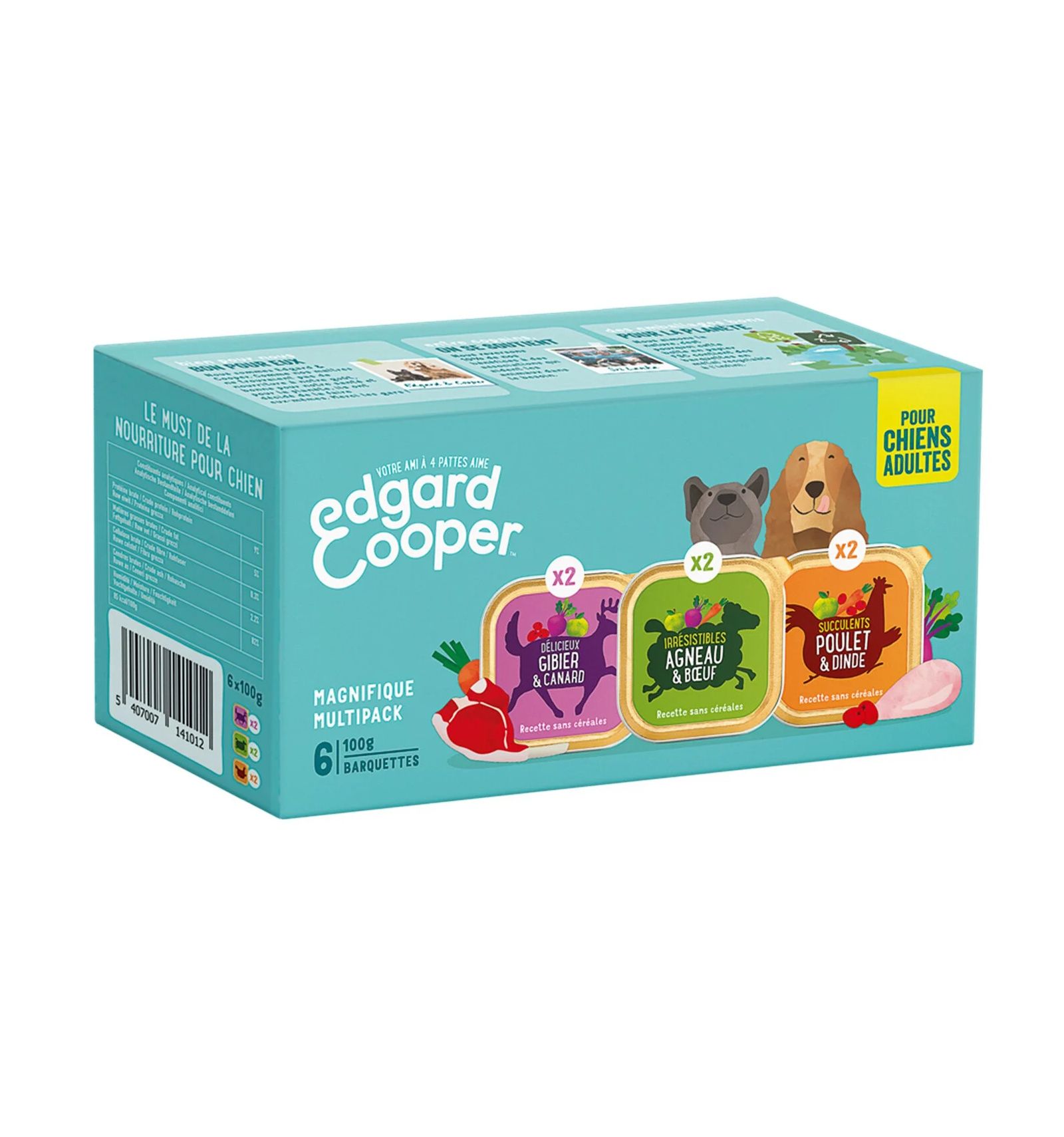 Edgar Cooper - Multipack 6 patés Gibier Poulet et Agneau