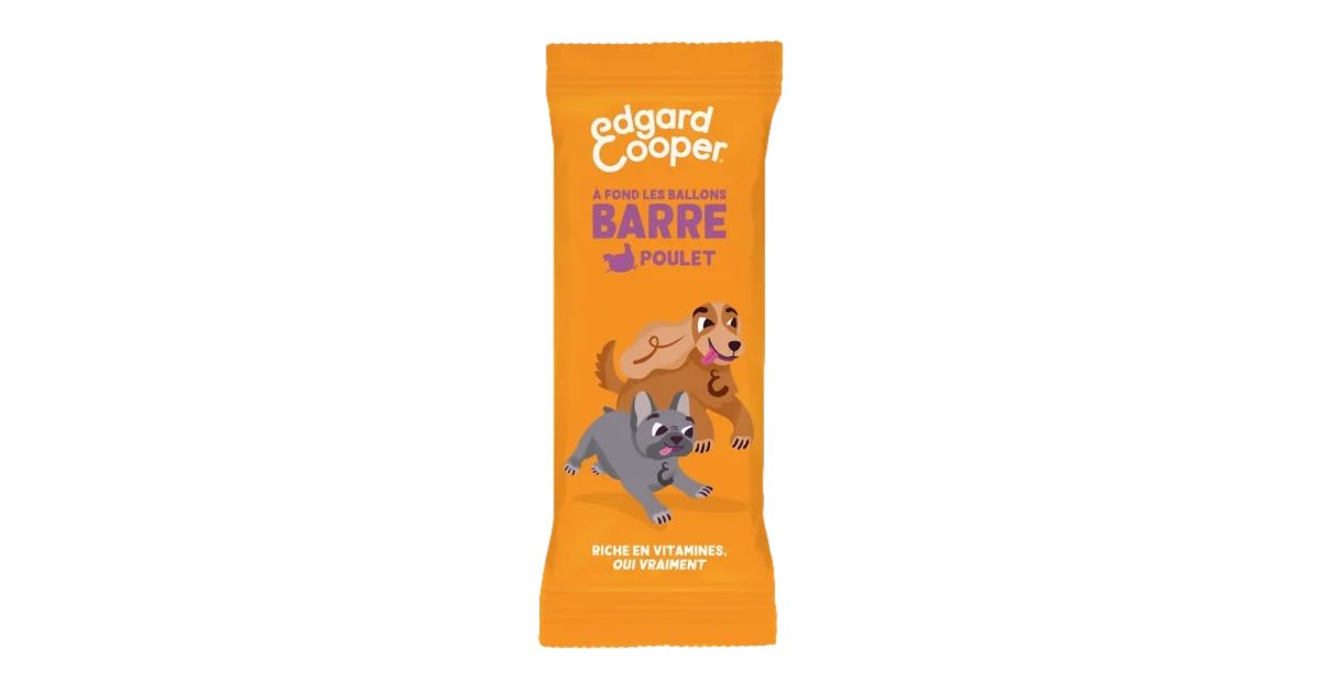 Edgar Cooper - friandise barre au poulet pour chien