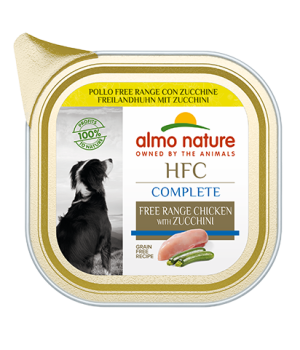 Almo Nature - Chien - Barquette HFC Complete - Poulet Courgettes