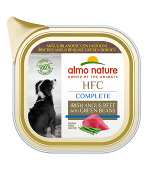 Almo Nature - Chien - Barquette HFC Complete - Boeuf Angus Haricots Verts