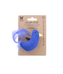 jouet poule bleu plume