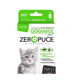 4 Pipettes Géraniol Bio chaton