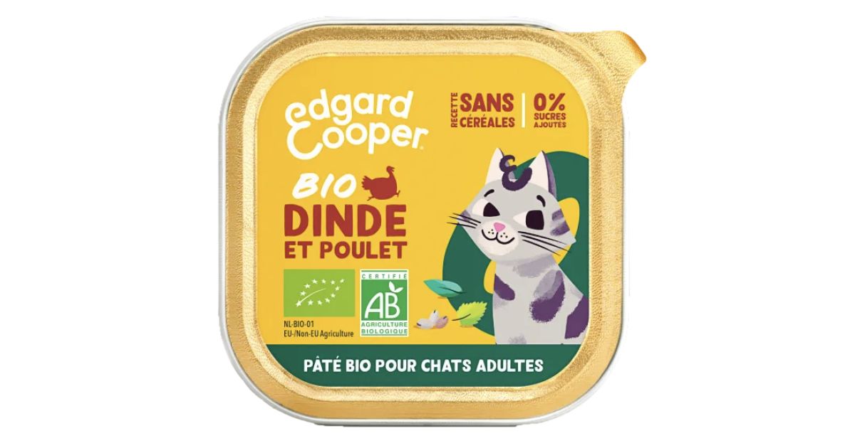 Edgar Cooper - Paté BIO Dinde - Chat Adulte
