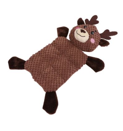 Peluche plate de cerf avec squeaker